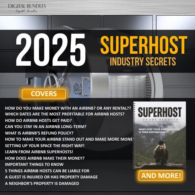 Superhost Secrets! A must-have road map to becoming a Superhost! BONUS Rental Inspection!