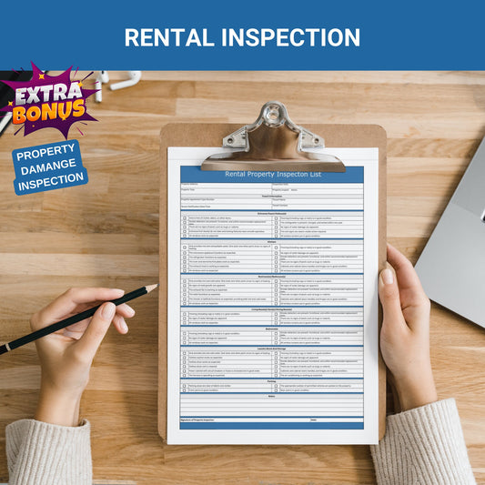 Rental Inspection Checklist - Audit your asset before Tenants move in and when they move out!