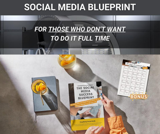 Social Media NO BRAINER Kit – Plan, Post & Grow for those who DON'T want to do it full time! Only learn what you actually need to know