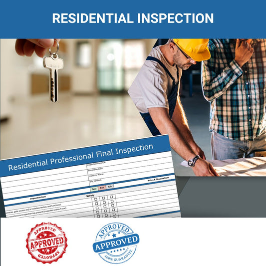 Professional Residential Final Inspection Checklist