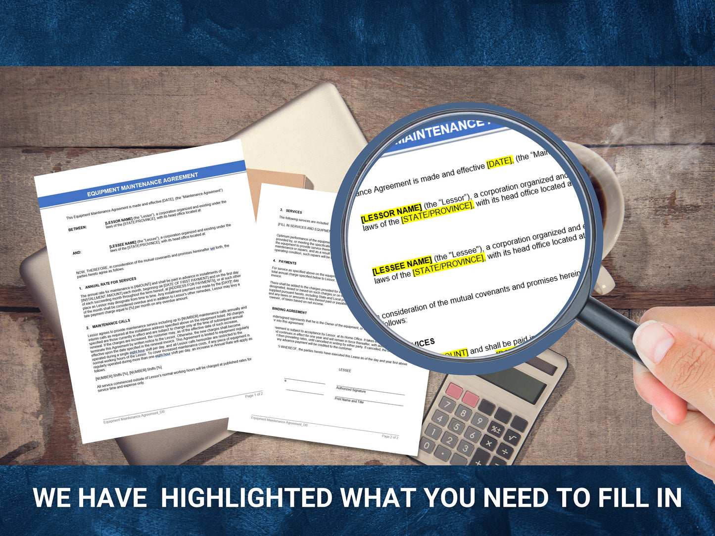 Equipment Maintenance Agreement: Ultimate solution for hassle-free Digital Bundles' Editable Equipment Maintenance Agreement!