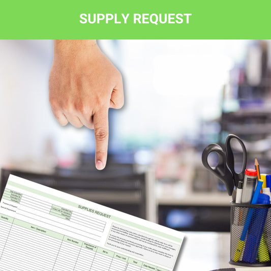 Supply Request Document! Customizable Excel or use the PDF - Don't let your supply requests be a headache any longer.