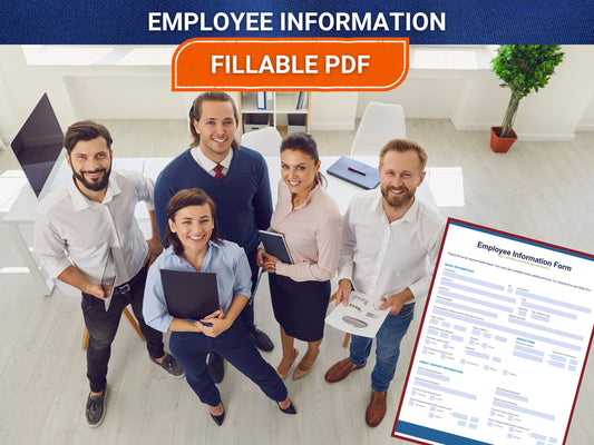 Digital Employee Information Form - PDF FILLABLE From Basic Information to Direct Deposit