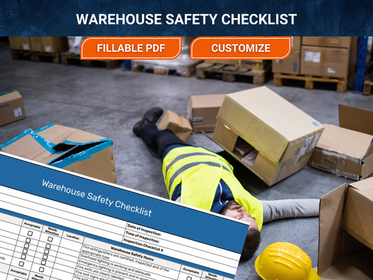 PDF Fillable - Customizable Warehouse Safety Inspection Checklist – Improve Workplace Safety &amp; Reduce Risks